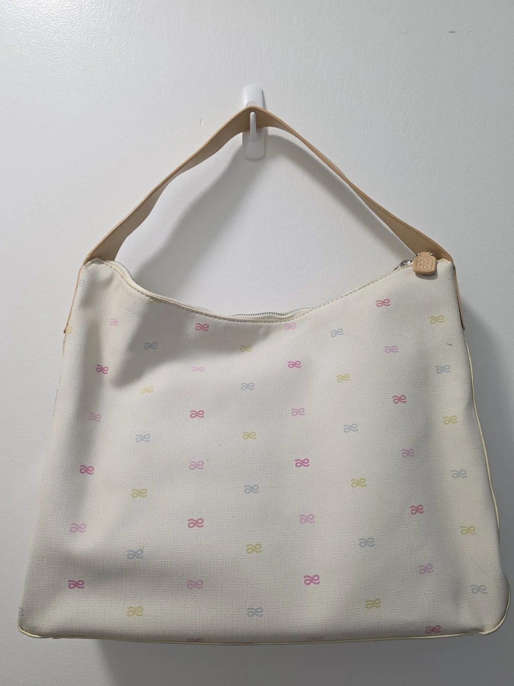 House Of Little Bunny Cream Pastel Pattern Shoulder Bag